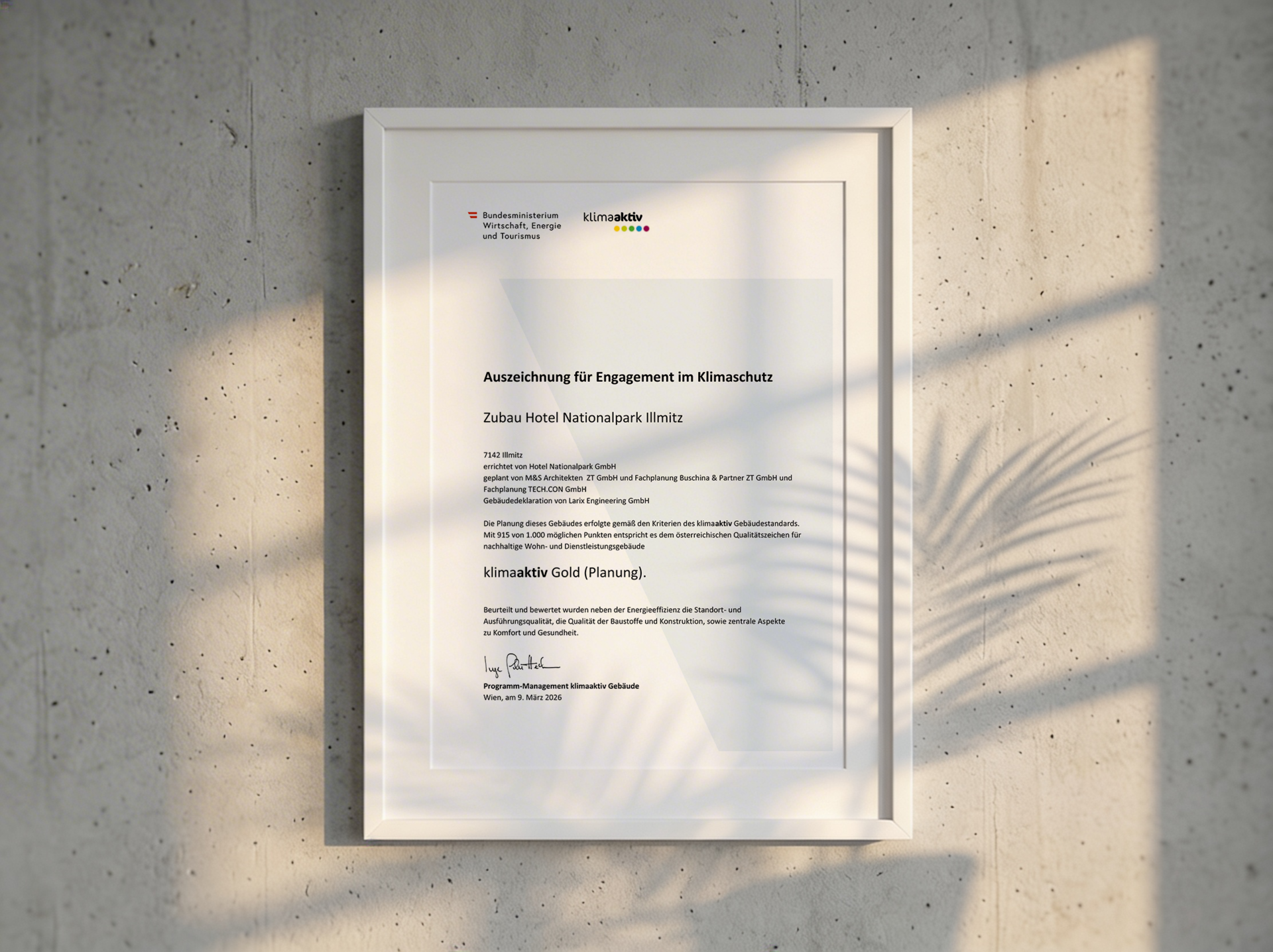 Auszeichnung für Engagement im Klimaschutz