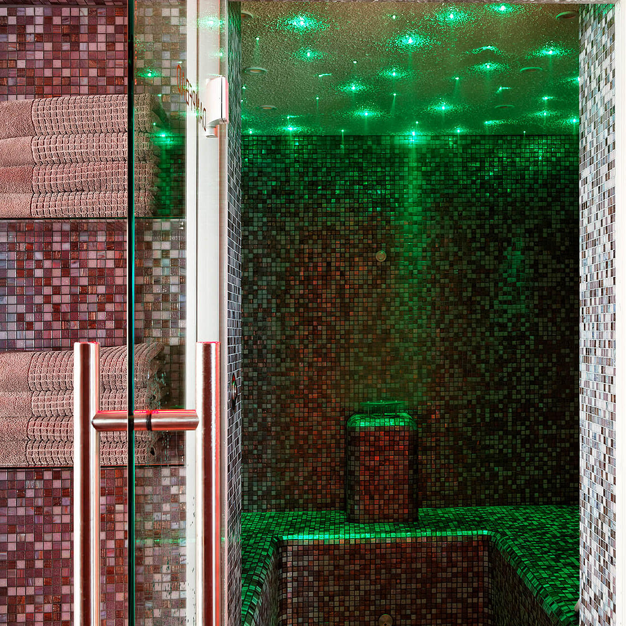 Foto der Sauna im Wellnessbereich des Hotel Nationalpark